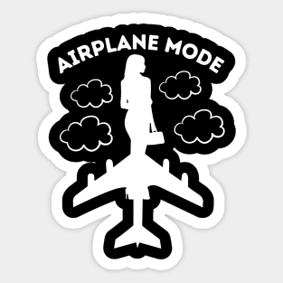 airplane mode Sticker